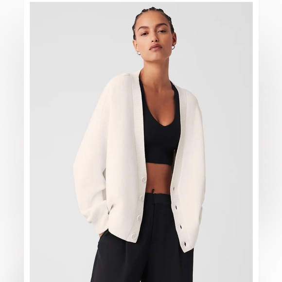 Alo Scholar Cardigan Sweater XL - Picture 1 of 10
